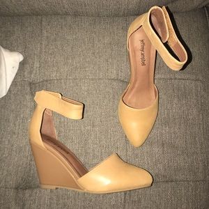 Jeffrey Campbell Tan Tatum Heel wedge NEW